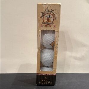 Vintage Mickey Mouse Walt Disney World 2000 Golf Balls box of 4